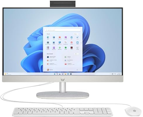 HP 27-CR0000NA | AMD Ryzen 7 7730U | 16GB RAM 512GB SSD | 27 All-in-One Computer | Windows 11 Home | Professional Desktop for Work, Study & Entertainment | Fast Performance | Wi-Fi | HDMI