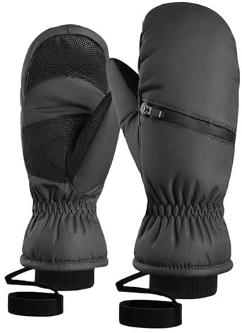 carotoe Gants de Neige résistants à l ' Eau, Hiver pour écrans tactiles par Temps Froid, Mitaines de Snowboard, Mitaines de Ski Chaudes, Snowboard Chaud