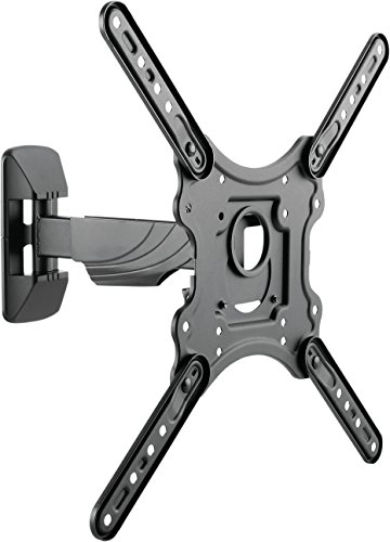 SCHWAIGER 9406 Support TV Mural 23-75 Pouces Mounting Suspension TV inclinable, pivotante Max. 35kg Max. Norme VESA 400x400 Noir Accessoires de Montage Inclus