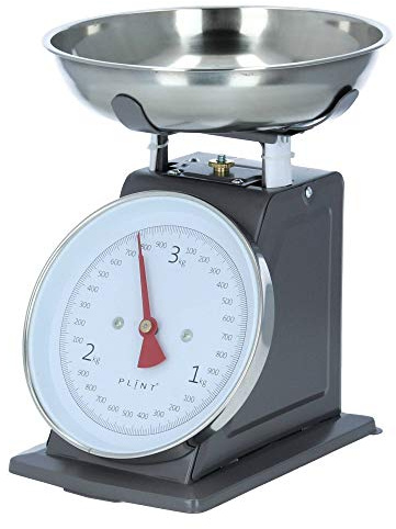 Plint K?chenwaage Retro almost black schiefergrau