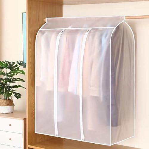 Staubschutzhülle mit 3D-Reißverschluss, wasserdicht, Kleideraufbewahrung, Kleiderschrank, Kleiderbügel, Staubbeutel, Hängeorganizer