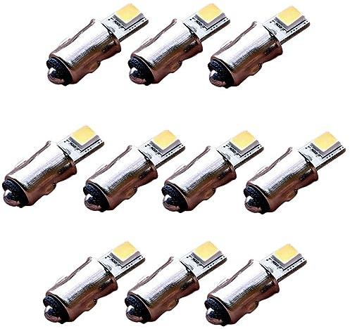 Ba5s LED 5V-8V / 10V-24V passend für TT H0 Modellbahn Modellbau kaltweiß warmweiß weiß (warmweiß, 10-24V)