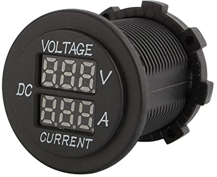 Aramox Car Motorcycle DC 12-24V Dual LED Voltímetro Digital Amperímetro, Amp Voltímetro Calibre, Medidor Conveniente para un Fácil Monitoreo de Voltaje y Corriente
