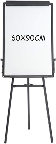 Generisch Whiteboard – Stativ-Flipchart-Staffelei 60 x 90 cm, höhenverstellbar und faltbar, tragbare, trocken abwischbare Tafel für Bürounterricht und Familie