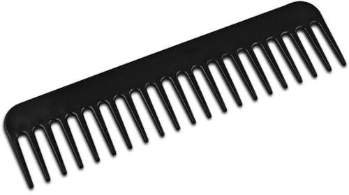 Webkamm schwarz · 16 x 4 cm · Kunststoff · 21 Zacken · Zackenabstand 5mm