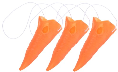 Abaodam 3stücke Karottennase Für Schneemann Gross Falsche Karottennasen Tragbar Waschbar Schneemann-kostüm-Accessoire Party-Weihnachten-Requisiten