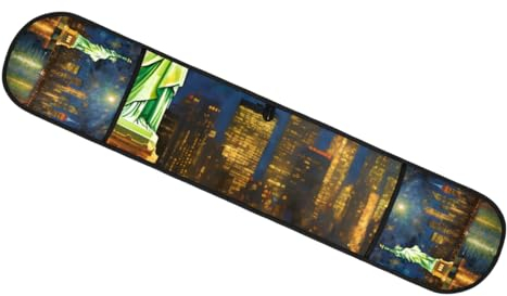 Double manique de cuisine - Résistant à la chaleur - Motif paysage nocturne de New York