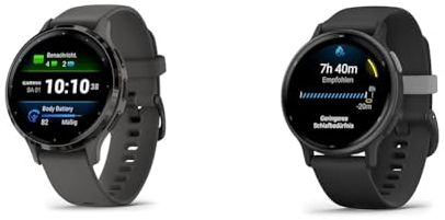 Garmin Smartwatch fitness GPS Venu 3S con telefonia Bluetooth e assistenza vocale e Vivoactive 5 - Smartwatch GPS con display touch AMOLED da 1,2, funzioni fitness, salute e musica