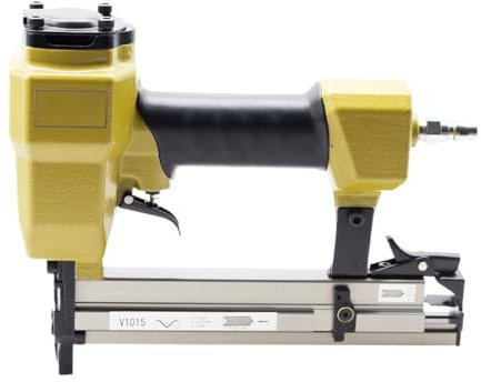 Grapadora neumática para tapicería Clavadora neumática en V, herramienta eléctrica, marco de pistola de clavos, clavadora en ángulo de línea fija, pistola neumática de ángulo de clavos, pistola de cla