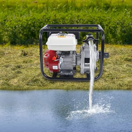 Bomba de agua de gasolina, 6,5 CV, 3600 rpm, motor de gasolina de cuatro tiempos, bomba de transferencia de agua, bomba de agua para tanque de drenaje de inundaciones