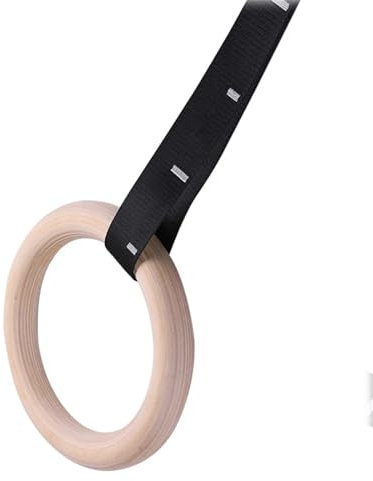 EKalgretrA Turnringe Holz 1PC Aus Fitness Holz Gymnastik Ringe Massiv Birke Holz Kompakte HolzMassiv Birke(1PCS 32Mm)