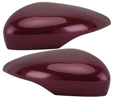 Tür Außenspiegelkappe Für Ford Fiesta MK7 2009–2017 Spiegelabdeckungen, Außenspiegel-Ersatzabdeckungen Spiegelabdeckungen(Magenta 1 Pair)