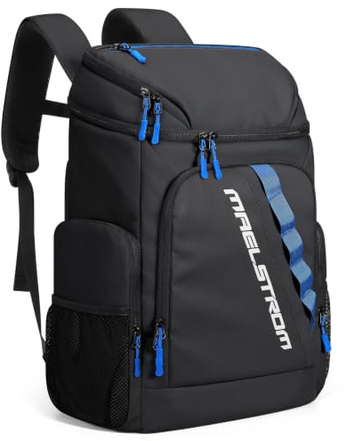 Maelstrom Rucksack-Kühler, 36 Dosen, Kühlrucksack, Schwarz
