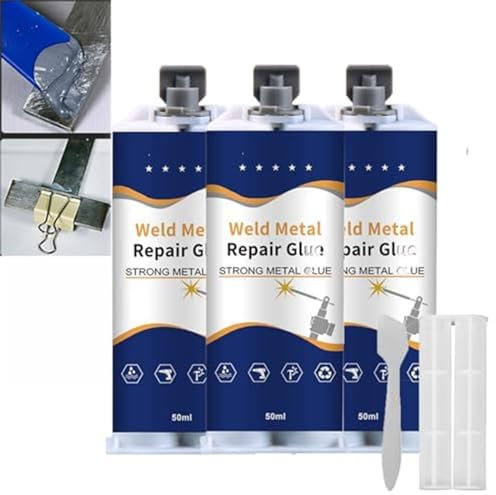 MavChanolia Hochfester Metallkleber, magischer Allzweck-Reparaturkleber, Schweißmetall-Reparaturkleber, Hochleistungs-Metallkleber, starker Gusskleber für Metall