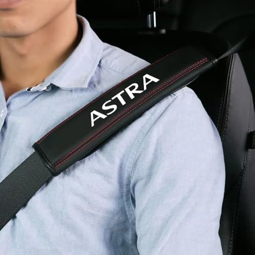 YNQP 2 Teiliges Auto Leder Gurtpolster Komfortables Schutz Schulterpolster, für Opel Astra Innenausstattung