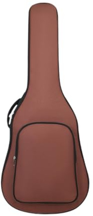 HuadaXtai Akustikgitarrentasche, Akustikgitarren Rucksack, 40 Zoll/41 Zoll, Weiche Hülle, Tragbarer, Kratzfester Rucksack, Gitarrenkoffer für Die Bühne, Braun