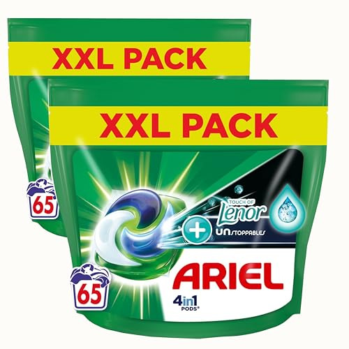 Ariel 4in1 Waschmittel-Pods +Touch von Lenor Unstoppables – 130 Wäschen – Vorteilspackung