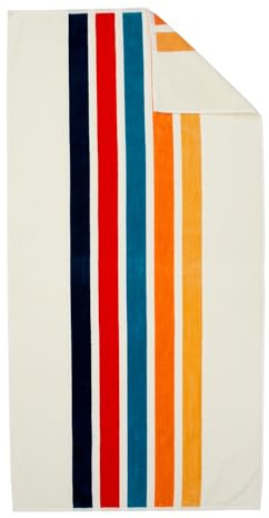 Loon & Lake Luxury Oversized Beach Towels - Retro Stripes| Oversized 40 x 70 | Crafted from 100% Combed Cotton | Ultra Plush & Super Soft | Retro Collection 1977
