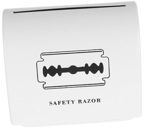 VALICLUD Caja De Almacenamiento Afeitar Contenedor para Afeitadoras Caja para Desechos para Uso Baño Fácil De Manejar