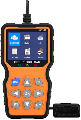 OBD2 Valise Diagnostic Auto Valise Voiture, Bwaliffury Lecteur de Code d'erreur de Moteur, Universel Valise Diagnostique Auto Multimarque, Fonctions Complètes,Valise Effacer Defaut Voiture (Orange)