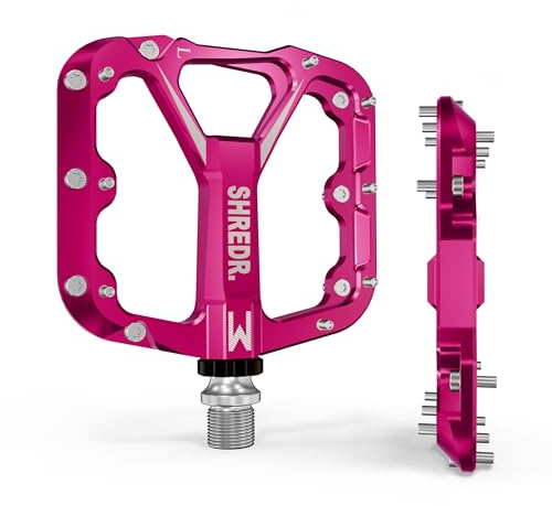 Shredr. Flat 2.0 Pedale für MTB | Superleichte Flatpedals fürs Mountainbike | In 2 Größen und 9 Farben | inkl. schwarzen Reflektoren