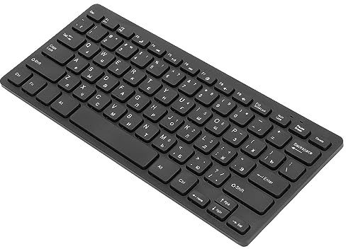 Dioche cirillico Tastiera per Mini Computer Ultrasottile, Design Ergonomico, Tastiera Meccanica a 78 Tasti Cablata Resistente, Compatibile con PC e Laptop (russo)