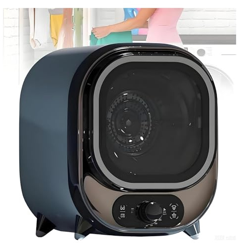 Mini secadora compacta, secadora de ropa portátil for apartamento, ropa compacta, capacidad de secado: 0,8 kg, 2 modos de secado: aire frío/caliente, silencioso de 35 decibeles, for vehícul.