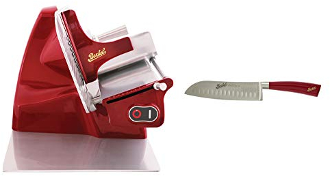 Berkel Affettatrice Home Line 250 rossa + Berkel coltello Santoku Elegance