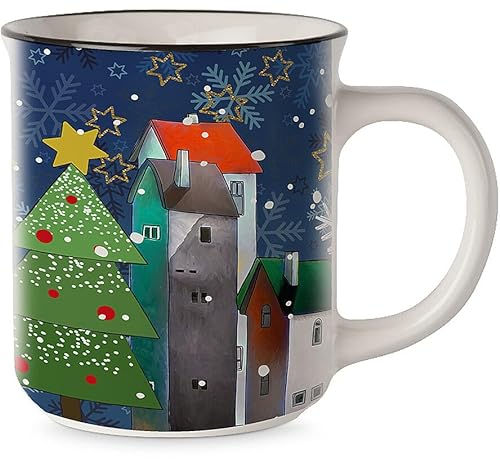 Egan Tazza Natalizia raffigurato Villaggio, con Una capacità di 380 ml. La referenza è: 120059