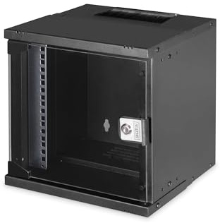 DIGITUS nätverksskåp 10 tum - 9 U - väggmontering - omonterad - HxBxD 457x316x298mm - lastkapacitet 30kg - användbart djup 254mm - IP20 skyddsklass - SOHO Pro-serien - grå