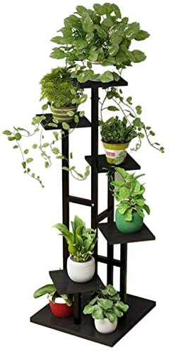 CCYENG Pflanzenständer Pflanzenregal Pflanzentisch Metall Blumenständer Nordischer Schmiedeeisen Pflanzenständer Minimalistisch Wohnzimmer Innendekor Pflanzenhalter B