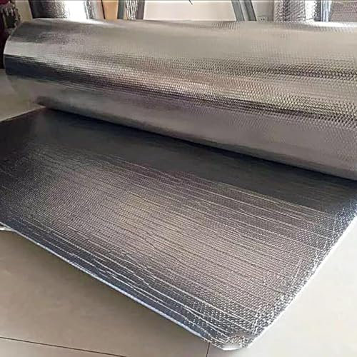Dampfsperre, thermische WaiDXn-Wärmedämmende Aluminiumfolie, feuchtigkeitsbeständige und gebäudeisolierende Aluminiumfolie (1 x 5 m)