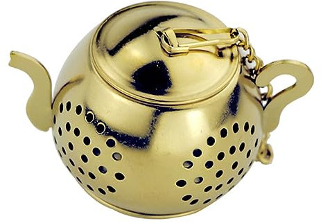 OKUMEYR Infusor De Té Inoxidable Filtro De Colador De Té Reutilizable Infusor Dorado