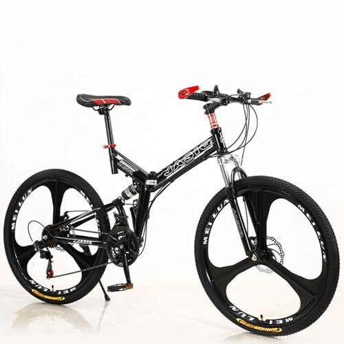 QXIWAOE Klapp Mountainbike 24 Zoll 26 Zoll Erwachsene Student Speed Bike Stoßdämpfer Mountainbike Radfahren Fahrrad
