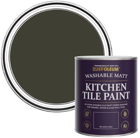 Rust-Oleum Water-Resistant Kitchen Tile Paint in Matt Finish - Wallington 750ml