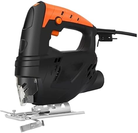 Sierra De Calar Eléctrica Portátil Multifuncional For El Hogar, Mano Pequeña For Carpintería, Tracción, Máquina Cortadora Madera Corte Preciso(Black)