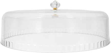 BESTYASH Copertura per Torte Trasparente Rotonda in Plastica e Metallo, Riutilizzabile e Facile da Pulire, Copertura per Dolci per Pasticcerie e Feste