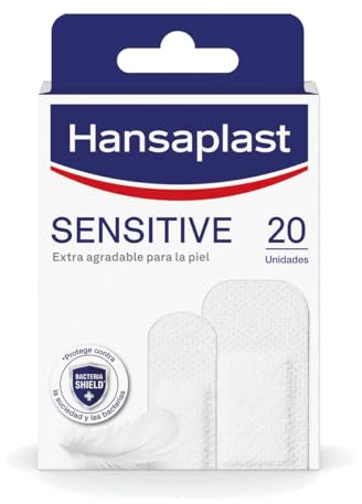 Hansaplast SENSITIVE cerotto, cerotti extra delicati specifici per pelli sensibili, ipoallergenici 20 pezzi