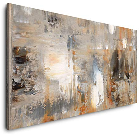 Paul Sinus Art Abstrakt 120x 60cm Panorama Leinwand Bild XXL Format Wandbilder Wohnzimmer Wohnung Deko Kunstdrucke