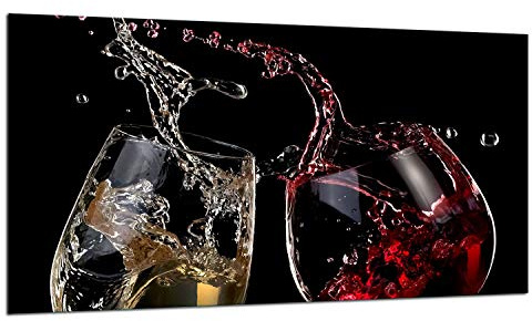 TMK ArtDeko Herdabdeckplatte 1 Teilig 90x52 cm - Spritzschutz Herdabdeckung – Herdschutz aus Sicherheitsglas – Robust, Hygienisch & Rutschfest– Schutz für Induktion, Ceran, Gas & Elektro