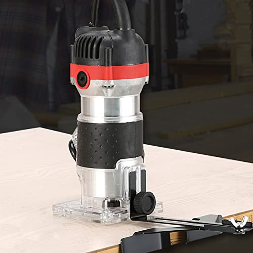 Fresadora eléctrica de madera, 800 W, laminadora, router, fresadora de cantos, fresadora manual de 1/4 pulgadas, multifresadora 30000 rpm