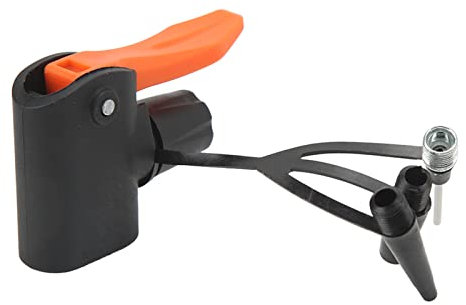 EVTSCAN Tragbarer ABS-Fahrrad-Standpumpenkopf, Fahrrad-Ersatzteile, Kompatibel Mit Alten Und Neuen Pumpen, Für Mountainbikes, Rennräder, Verstellbare Fahrräder