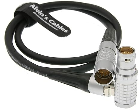 Alvin's Cables 2B 8 Pin Male to Female to Male Extension Power Cable for Arri Alexa Mini Camera 1M