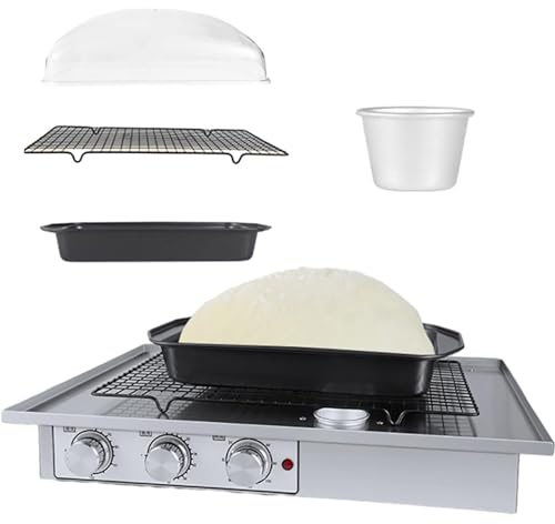 Lievitatore Per Impasto Con Riscaldatore, Tempo Da 0 A 120 Minuti, Umidità E Temperatura Regolabili, Con Tazza E Griglia Umidificanti, Kit Di Strumenti Per Macchina Per Il Pane A Lievitazione Naturale