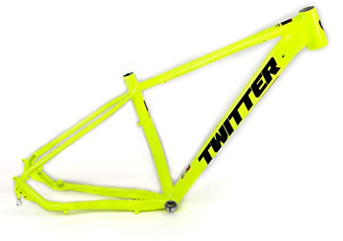 MTB Frame 27.5/29er Hardtail Mountain Bike Frame 15''/17''/19'' Aluminum Alloy Disc Brake Bicycle Frame Quick Release Axle 135mm BSA68 Routing Internal (Color : Green, Size : 27.5x15'')