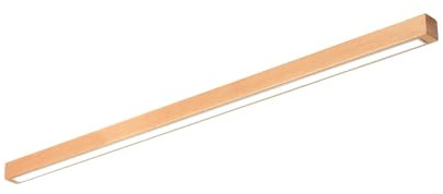 IWANTDO Holz Deckenlampe LED Deckenleuchte 3-Farben Dimmbar Modern Design Lampe für Wohnzimmer Esszimmer Küche Schlafzimmer Flur Leuchte BD402 (L120cm-36W)