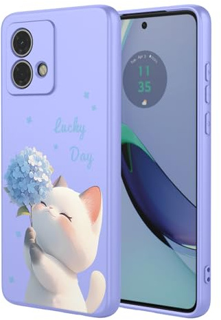BORYA Silicona Funda para Motorola Moto G84 5G, Ultradelgado Antigolpes Sedoso Suave Premium TPU Carcasa, Elegante Sencillo Color Patrón Estuche, Forro Microfibra Caso, P9