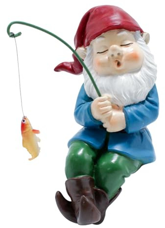 Angelzwerg Gartenfigur - Angelzwerg Deko für Garten, Angelzwergstatue | Gartenzwerg aus Harz lustig, Außendekoration für Hof, Rasen, Teich, Pool,