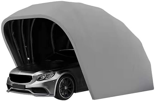 Cochera móvil de acero inoxidable, plegable, semiautomática, telescópica, para aparcamiento al aire libre, cubierta impermeable para coche, toldo duradero para vehículos