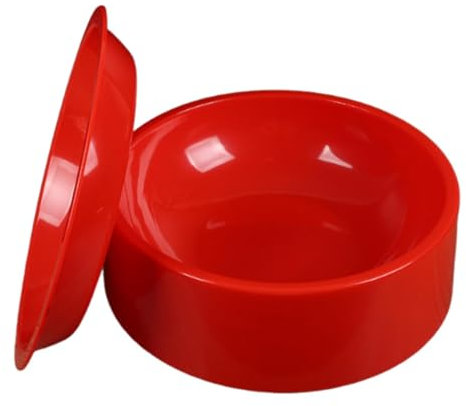 FLCPJGV Tazón para Sushi Y Fondue, Plato Pequeño para Guarniciones Y Aperitivos, Rojo, Individual